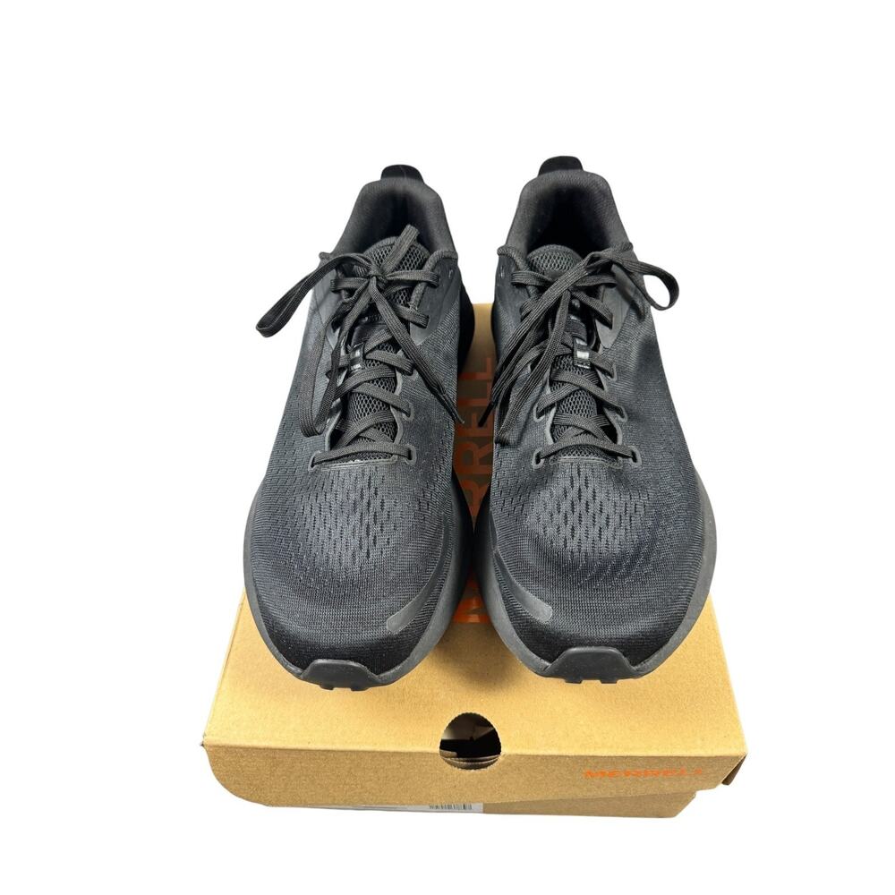 Preowned Merrell Morphlite Men's Running Shoes, Triple Black, M12 EUC